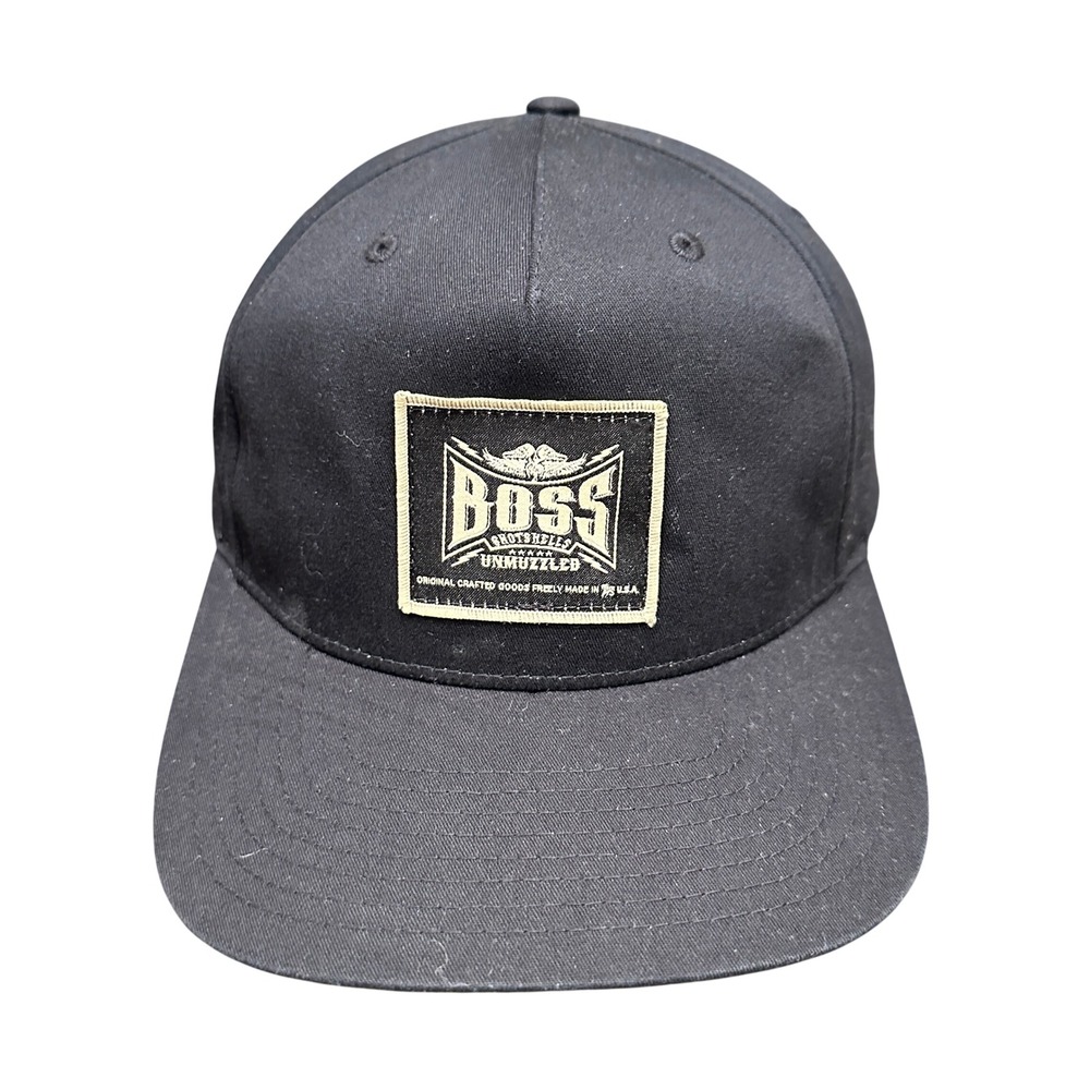 Boss Shot Shells Richardson Style 255 Snapback Hat Mens OSFM Black Cotton
